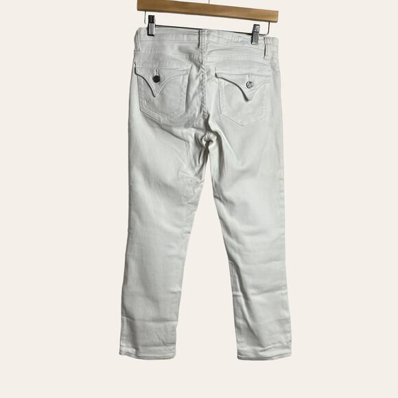 Kut from the Kloth White Bardot Capri Skinny Boyfriend Jeans Size 2 - Picture 5 of 7